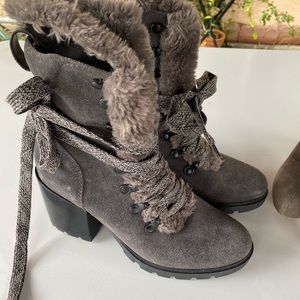 Fur booties